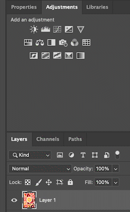 Gif of black/white layer adjustment being applied.