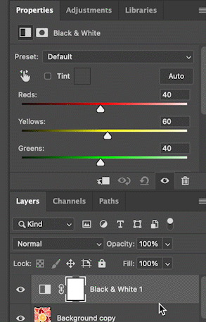 Gif of auto color being applied to image