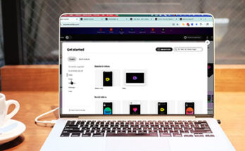Laptop showing Express quick actions panel.